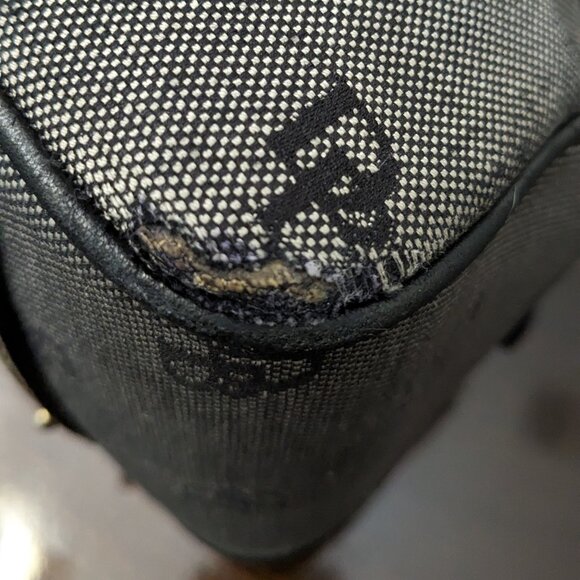 Dooney & Bourke Signature Quilted Logo Zip Zip Black Satchel - Picture 8 of 15